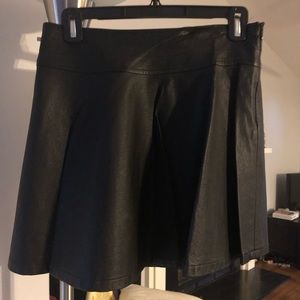 Forever 21 small black vegan leather mini skirt